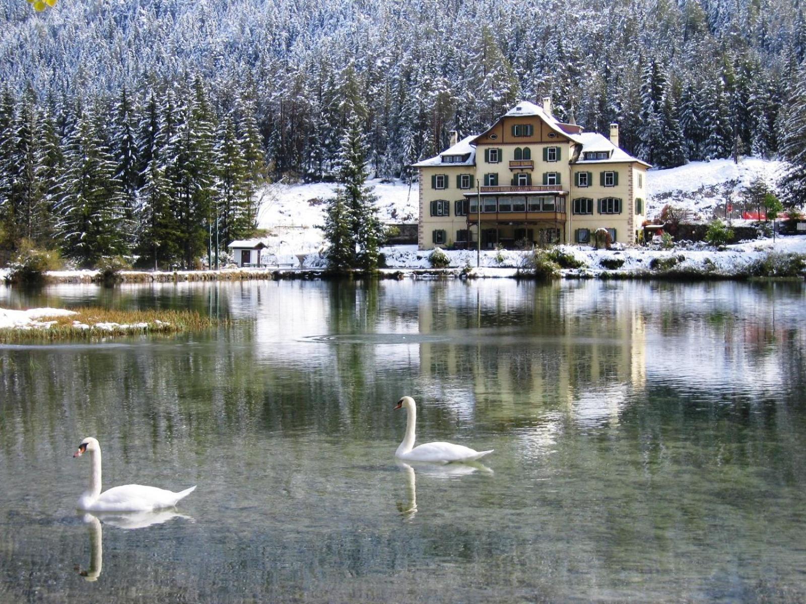 Hotel Baur Am See Dobbiaco Eksteriør billede